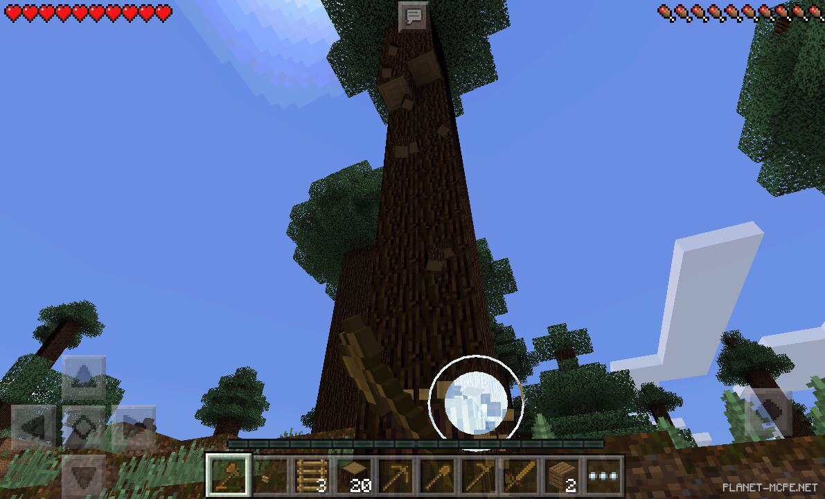 Мод TreeCapitator 0.15.6/0.15.4/0.14.3  Моды для Minecraft PE