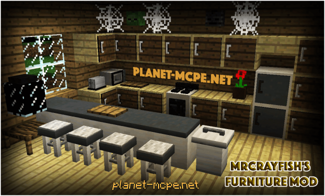 Мод MrCrayfish'S Furniture 0.13.1/0.13.0 | Моды Для Minecraft PE
