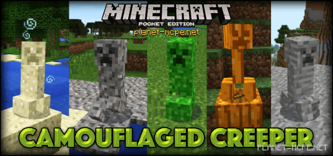 Мод Camouflaged Creeper 0.14.1/0.14.0/0.13.1