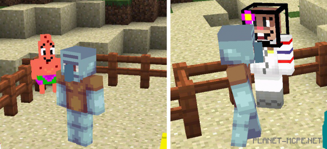 Мод SpongeBob Mobs 0.15.4/0.14.0/0.13.1 Мод SpongeBob Mobs 0.15.4/0.14.0/0.13.1