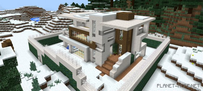 Карта Modern Redstone House Карта Modern Redstone House