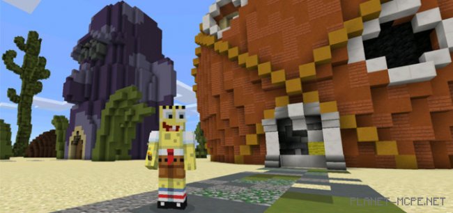 Карта Bikini Bottom City Карта Bikini Bottom City