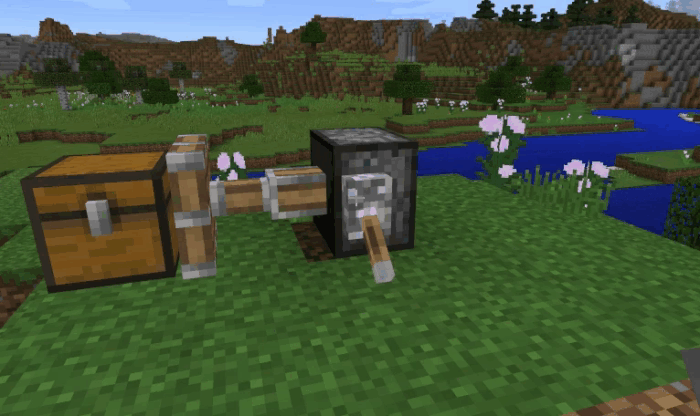 В Minecraft PE 0.15.0 поршни взаимодействуют с сундуками! В Minecraft PE 0.15.0 поршни взаимодействуют с сундуками!
