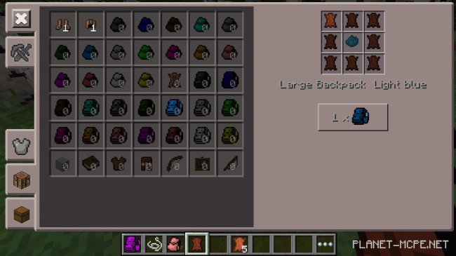 Мод Backpacks 0.15.4/0.14.3/0.14.0 Мод Backpacks 0.15.4/0.14.3/0.14.0