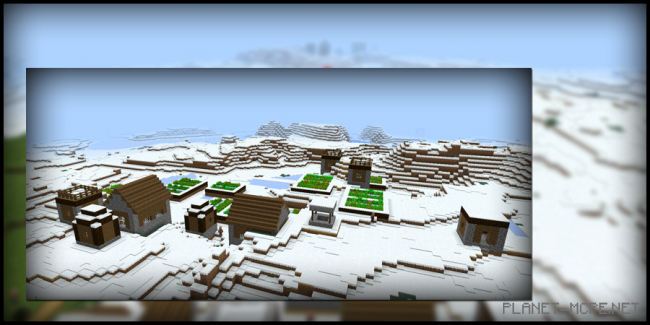 Три деревни в снежном биоме [0.15.x]