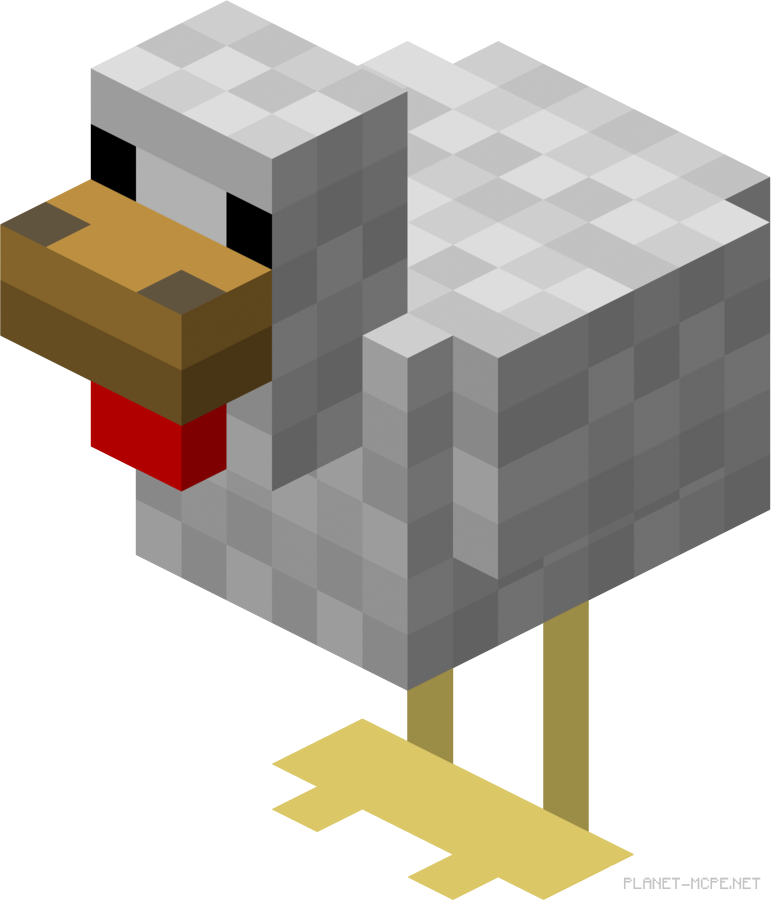Курица МобыГайды Minecraft PE.