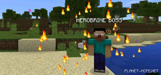 Мод Herobrine Boss PE 0.15.6 Мод Herobrine Boss PE 0.15.6