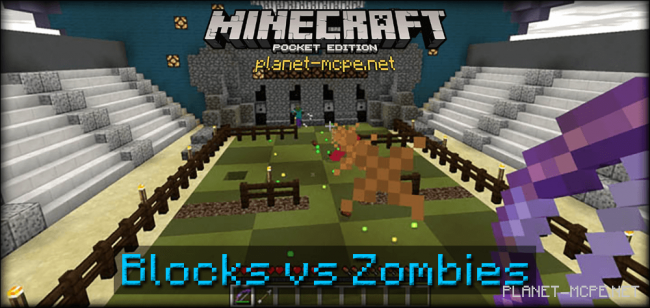 Карта Blocks vs Zombies [Мини-игра]