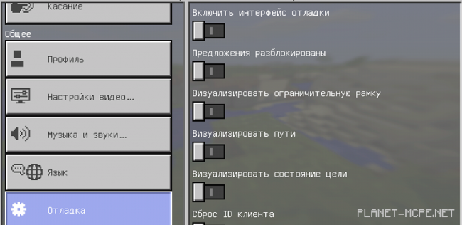 Мод Hidden Debug Screen 0.16.0 Мод Hidden Debug Screen 0.16.0