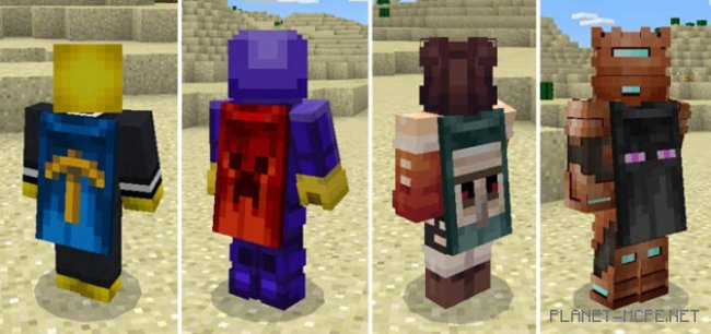 Мод Custom Skin for Capes 0.15.9 Мод Custom Skin for Capes 0.15.9