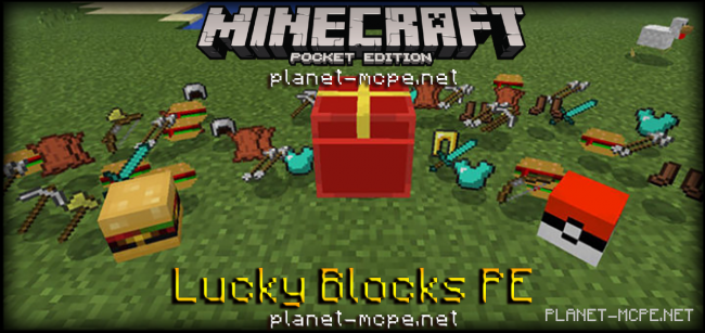 Мод Lucky Blocks PE 0.16.0