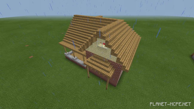 Двухэтажный дом из кирпича [2 часть][Гайды Minecraft PE]