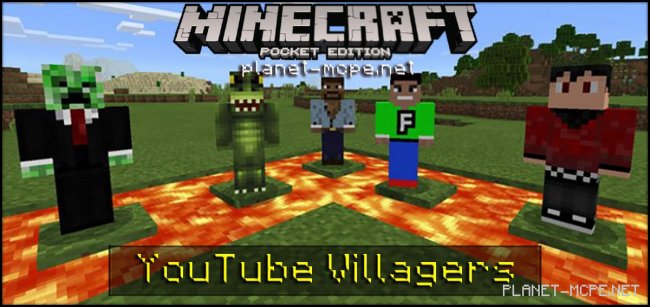 Текстуры YouTube Villagers 0.16.1/0.16.0
