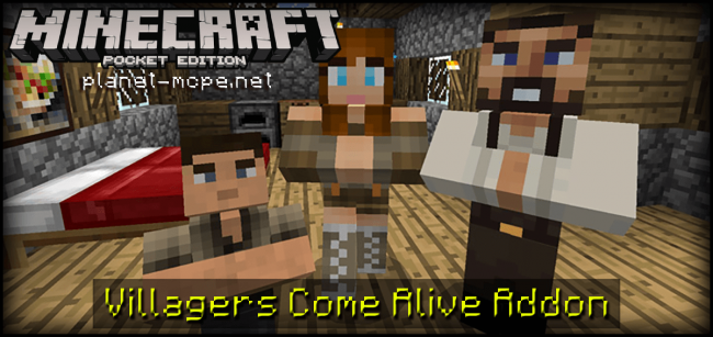 Мод Villagers Come Alive 0.17.0/0.16.1/0.16.0