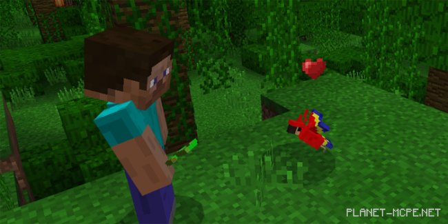 Мод Minecraft PC Parrots 1.0.8/1.0.0 Мод Minecraft PC Parrots 1.0.8/1.0.0